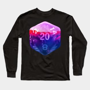 Nat20 Blue Purple Red Mountains Long Sleeve T-Shirt